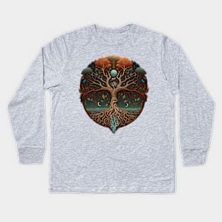 Tree of Life - Designs for a Green Future Kids Long Sleeve T-Shirt